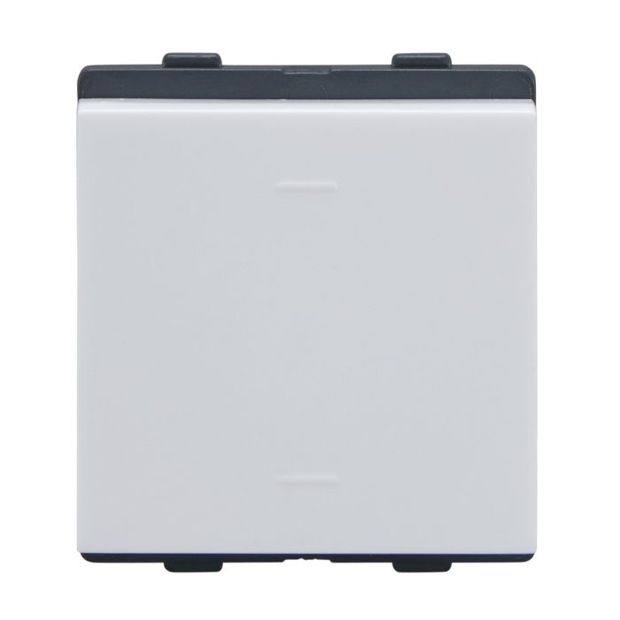Lauritz Knudsen englaze Switch, 10AX | 2-Way | 2 Module | Mega Switch | ISI Certified (Snow White)