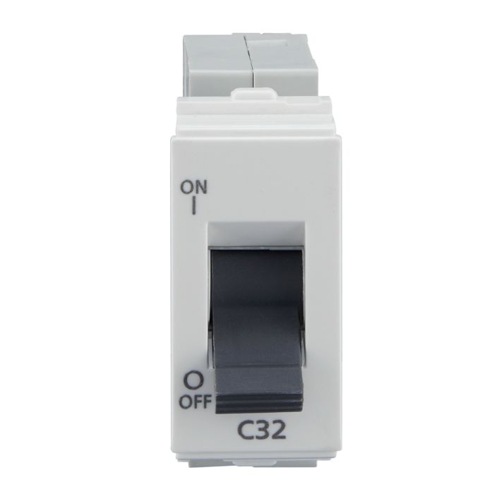 Lauritz Knudsen enGem Mini MCB, 1 Pole, 3kA Breaking Capacity, 32A | 1 Module | MCB for Home & Office | Compact modular design | White Color
