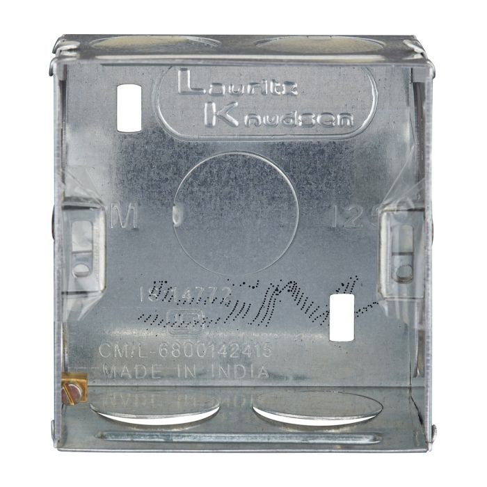 Lauritz Knudsen enGem GI Metal Box | 1 & 2 Module | Suitable for englaze, entice, enCurve & enGem ranges | Safe housing for switches & wiring