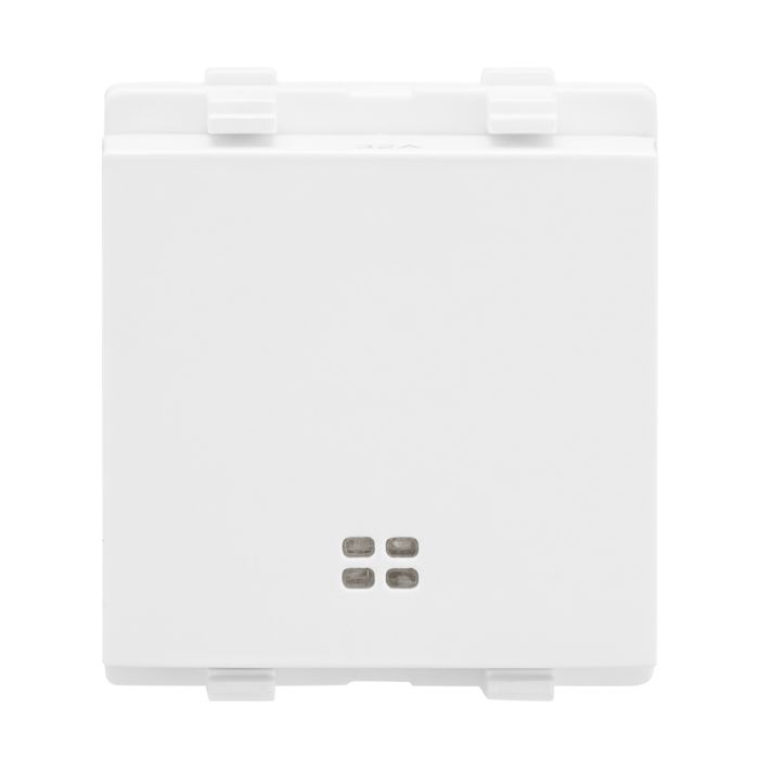 Lauritz Knudsen enGem Switch, 2 Pole with Indicator lamp, 32A | 2 Module| ISI Certified | Reliable & smooth switching operation | White Color