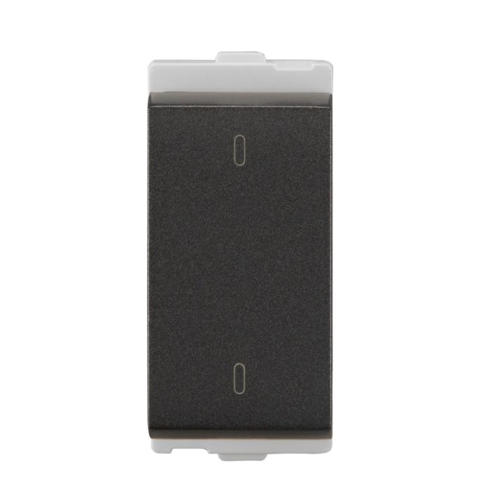 Lauritz Knudsen Encurve Switch 16A 2 Way, 1 Module Magnesium Grey
