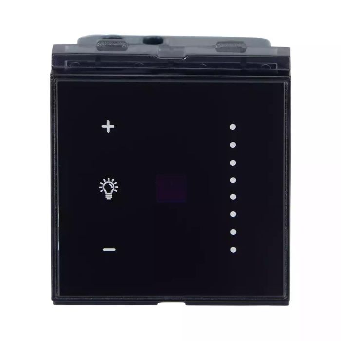 englaze Touch Light Dimmer Black Glass main product photo