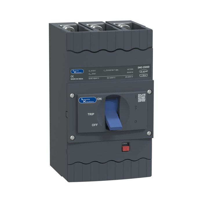 Lauritz Knudsen DN2SD, MCCB, 3 Pole, 415V AC, 250A | Switch Disconnector | IP40 Protection | MCCBs without protection release 