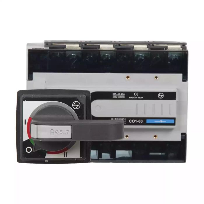 C-Line Manual Changeover Switch FR1 63A 4P 415V AC Open Execution Extended Handle main product photo
