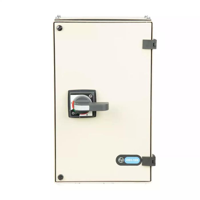 C-Line Manual Changeover Switch FR1 125A 4P 415V AC SS Enclosure Extended Handle main product photo