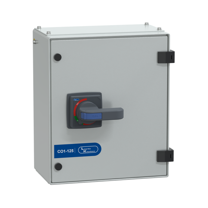 Lauritz Knudsen Manual Changeover Switch, C-Line, 125A, 415V AC | Frame 1 | 4 Pole | SS Enclosure Extended Handle| Load‑Handling Capability 