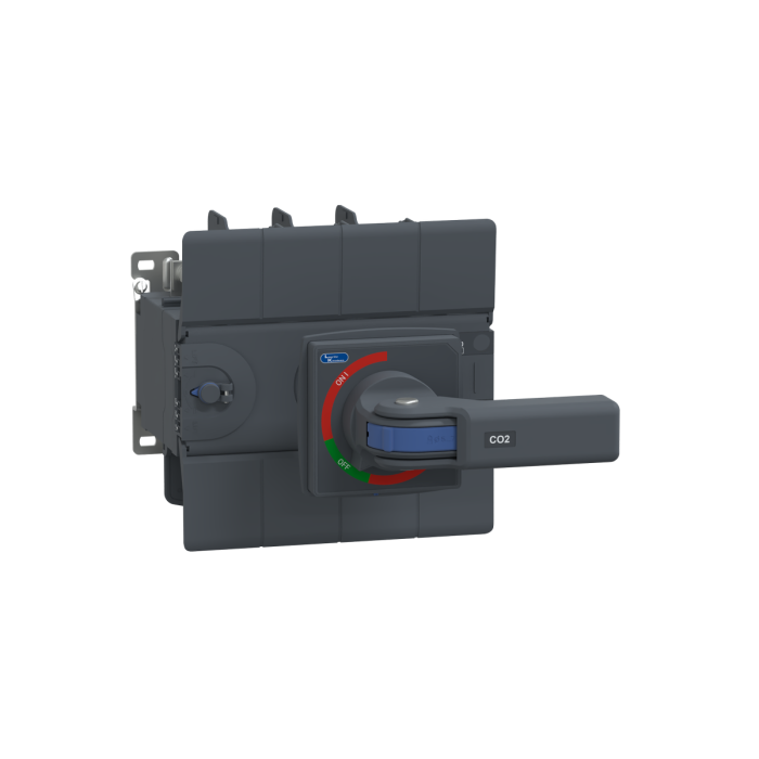 Lauritz Knudsen Manual Changeover Switch, C-Line, 200A, 415V AC | Frame 2 | 4 Pole | Open Execution Extended Handle| Load‑Handling Capability 