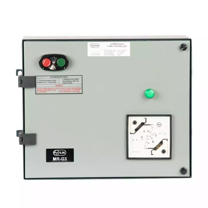 Single Phase Controller for Submersible Pump Application,MR-G3,5 HP,200 / 250mfd,3 x 50mfd main product photo