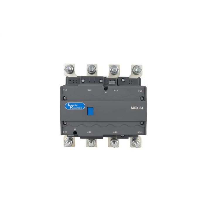Lauritz Knudsen MCX Power Contactor 255A, 4 Pole, 415V AC | AC1 Rating - 240A | with 2 Inbuilt + 2 in auxilary contacts | 50/60 Hz | Electrical Coil 