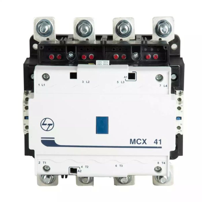MCX Contactor 325A 4P 415V AC In Built 2NO+2NC AC-1 415V AC Coil 50/60 Hz main product photo