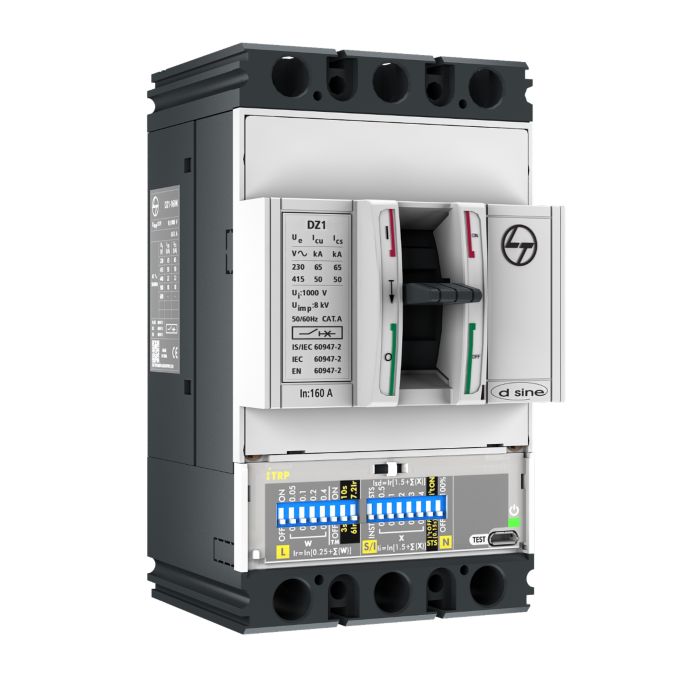 DZ1D MCCB 40 3P 415V AC 36kA iTRP1 50/60 Hz main product photo