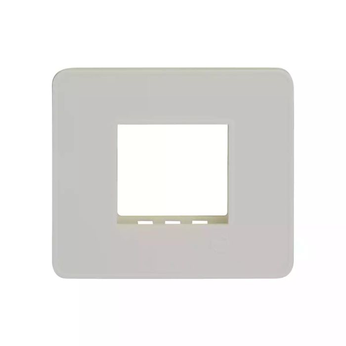 enGem 2 module grid frame + 2 Module Cover White main product photo