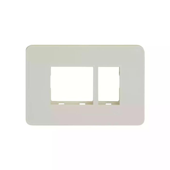 enGem 3 module grid frame + 3 Module Cover White main product photo