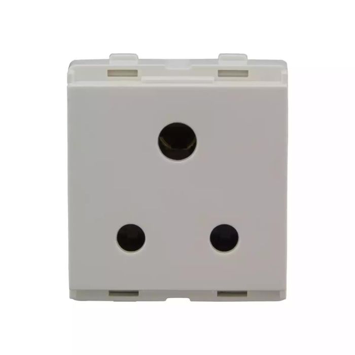 enGem 3 Pin Socket 6A with ISI White main product photo