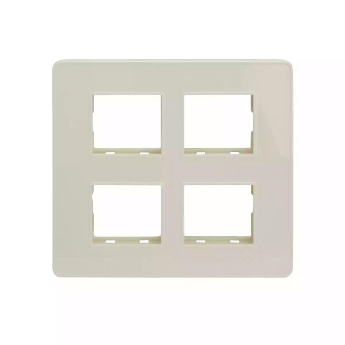 enGem 8 module grid frame + 8 Module Cover Square White main product photo