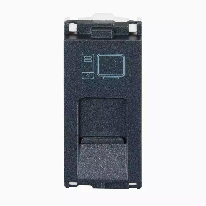 enGem RJ 45, cat 6 1M Stone Grey main product photo