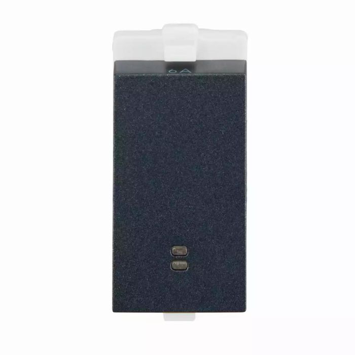 enGem Switch 1-way 6A with indicator 1M Stone Grey main product photo