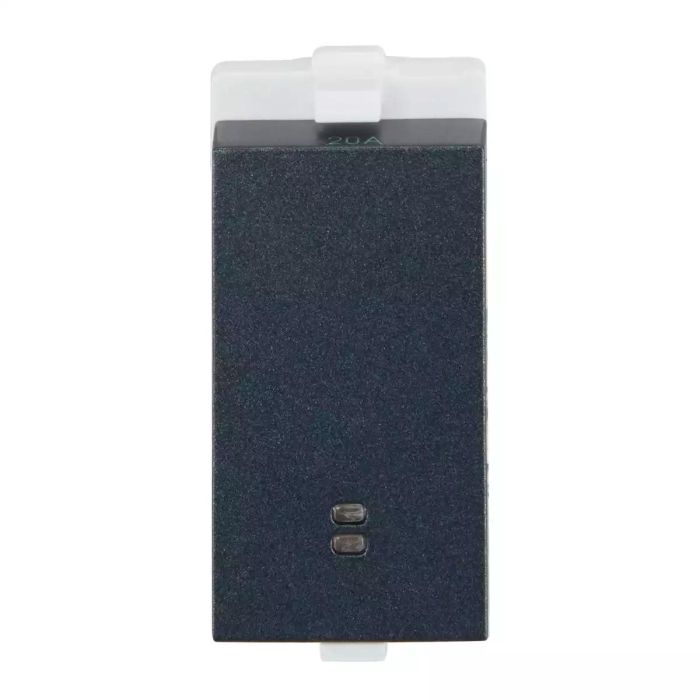 enGem Switch 20A 1-way with indicator 1M Stone Grey main product photo