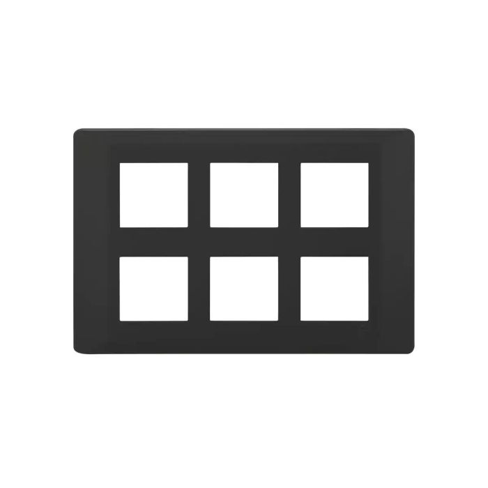 entice 12 module plate- Charcoal Grey main product photo