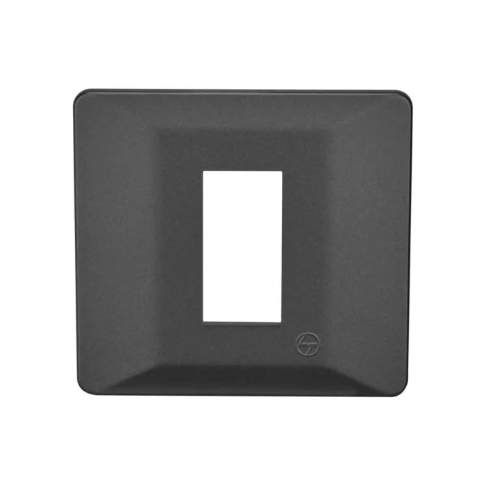 entice 1 module plate- Charcoal Grey main product photo