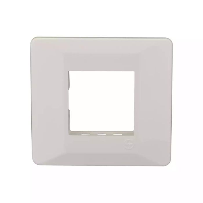 entice 2 module grid frame + 2 Module Cover White main product photo