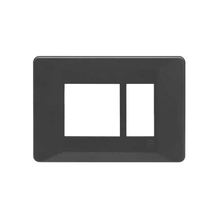 entice 3 module plate- Metallic Grey main product photo