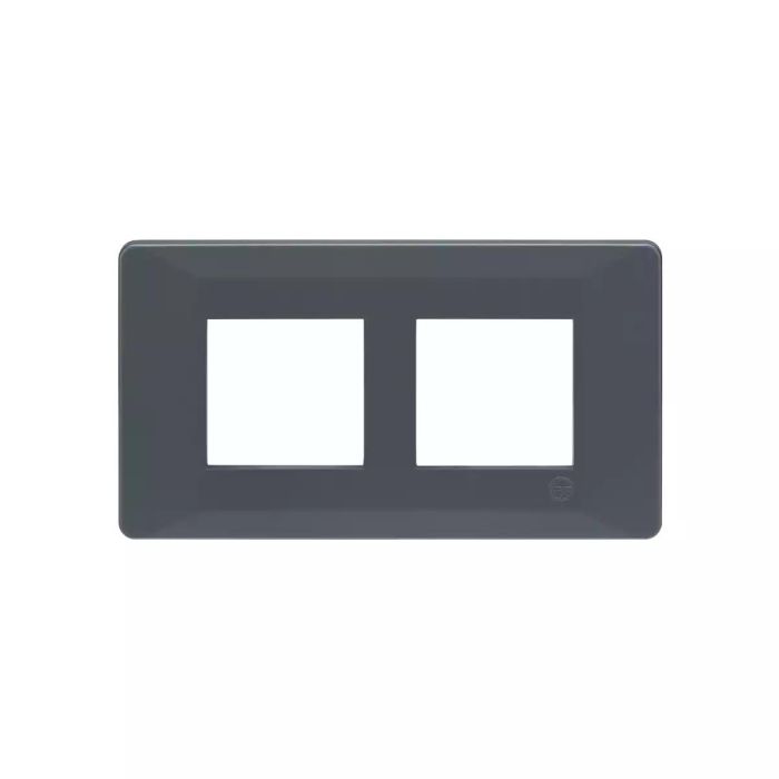 entice 4 module plate- Charcoal Grey main product photo