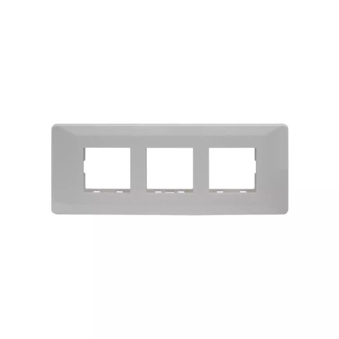entice 6 module grid frame + 6 Module Cover White main product photo
