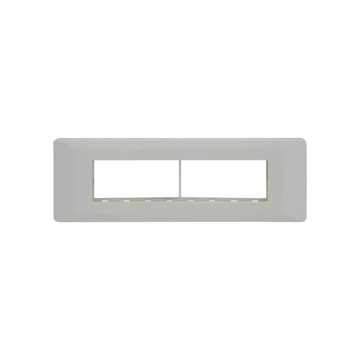 entice 8 module grid frame + 8 Module Cover- small size White main product photo