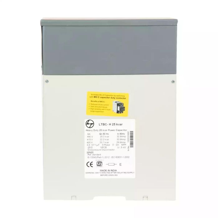 Heavy Duty Box Capacitor 1 kVAr 440 VAC main product photo