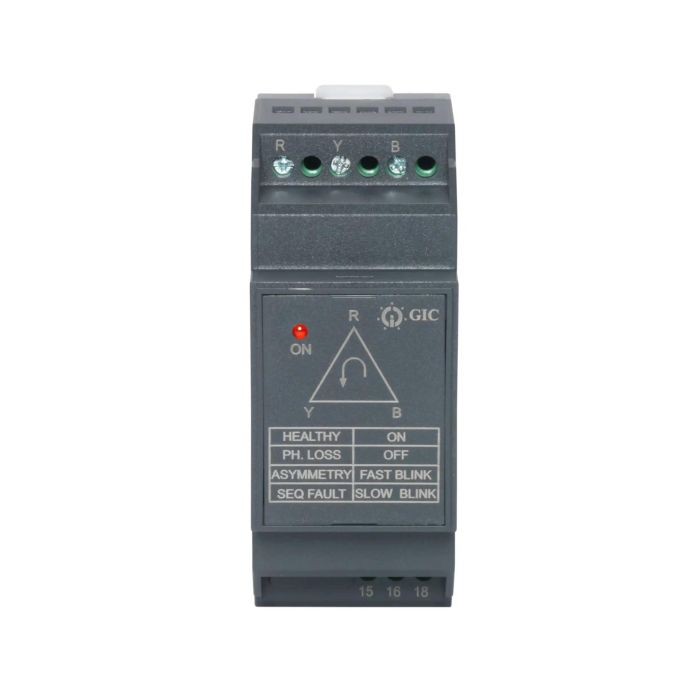 Lauritz Knudsen SPP SM 301, 415V AC | Single Phasing Preventer Fail Safe Type | 3 Ph, 3W | 2 Sec ON Delay, 7 Sec Off Delay | 2 C/O | 65V AC Asymmetry 