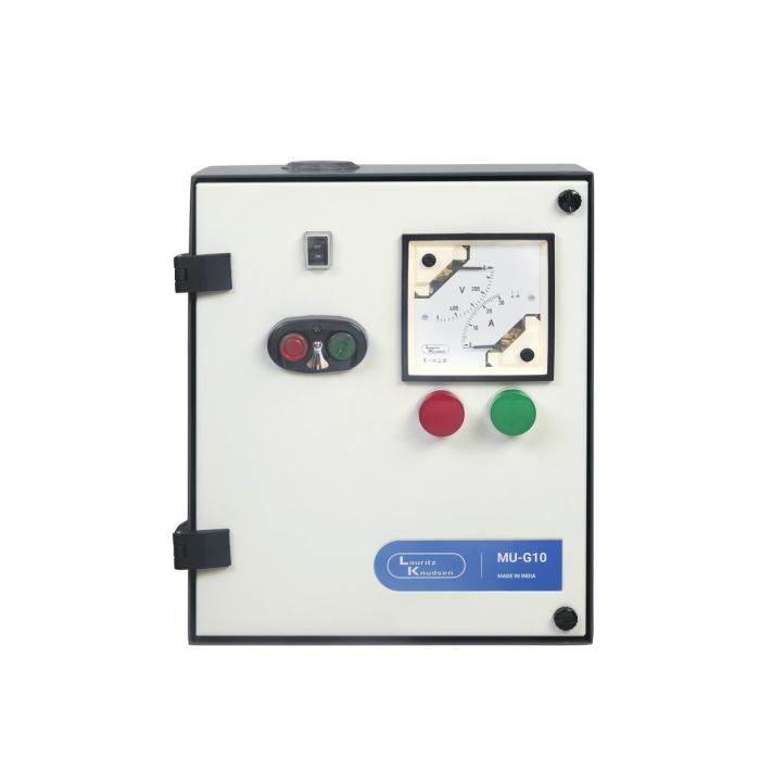 Lauritz Knudsen MU-G10 Three Phase Submersible Pump Controllers (With Single Phase Preventer) of 6HP | Relay Range 9-14A | 360V AC | DOL (With Wideband Coil)