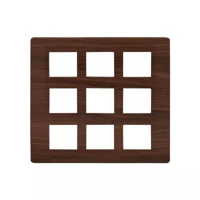 entice 18 module plate- Cinnamon Wood