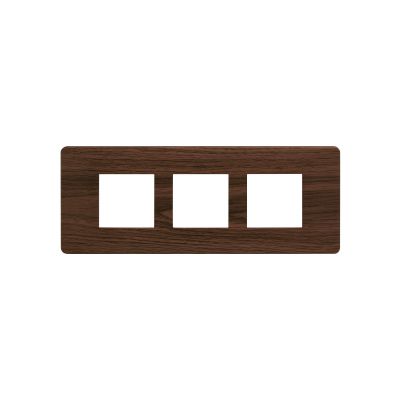 entice 6 module plate- Cinnamon Wood
