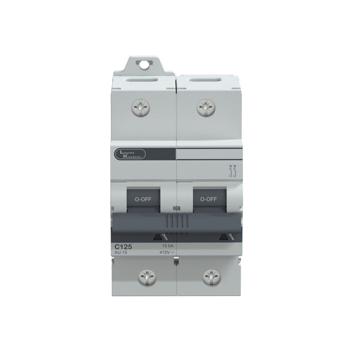 AU HR MCB 125A DP 240V AC 15kA C Curve ‚ | Lauritz Knudsen