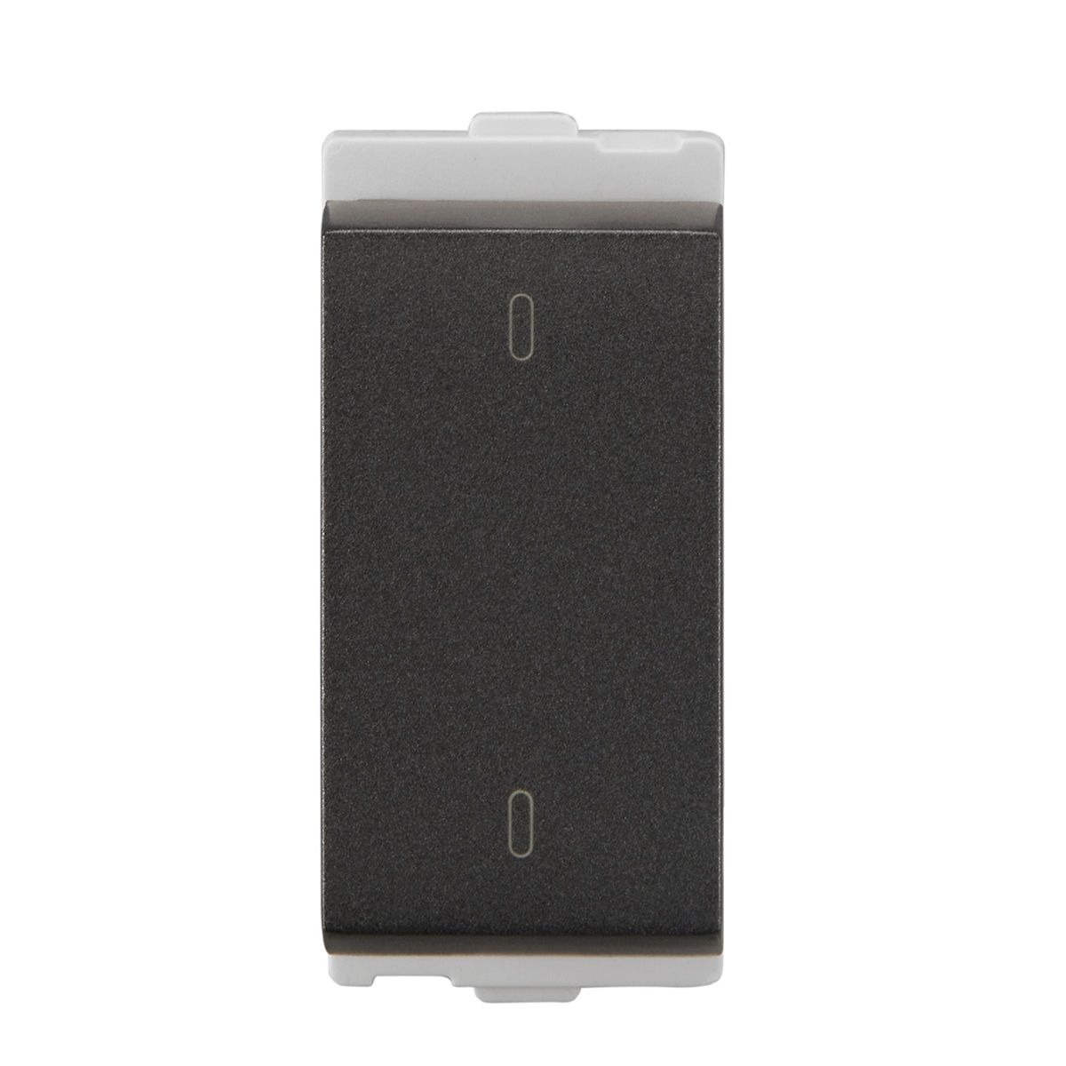 Lauritz Knudsen Encurve Switch 16A 2 Way, 1 Module Magnesium Grey