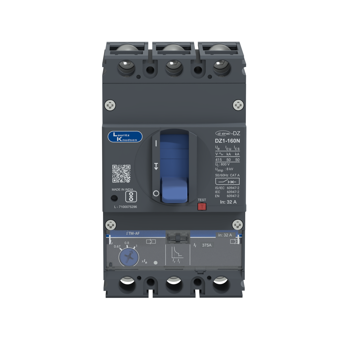 DZ1N MCCB 32 3P 415V AC 50kA Thermal Magnetic 50/60 Hz‚ | Lauritz