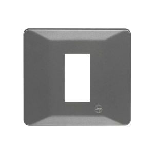 entice 1 module plate- Metallic Grey