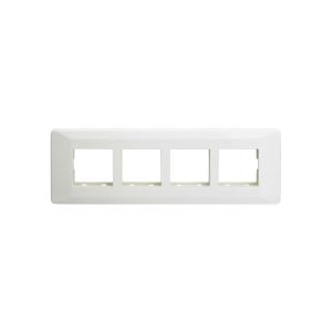 entice 8 module grid frame + 8 Module Cover Horizontal White
