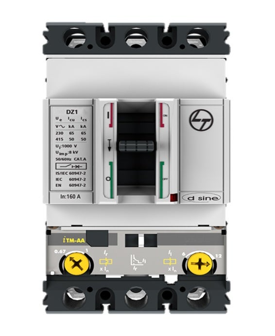 DZ1D MCCB 16 3P 415V AC 36kA Thermal Magnetic 50/60 Hz