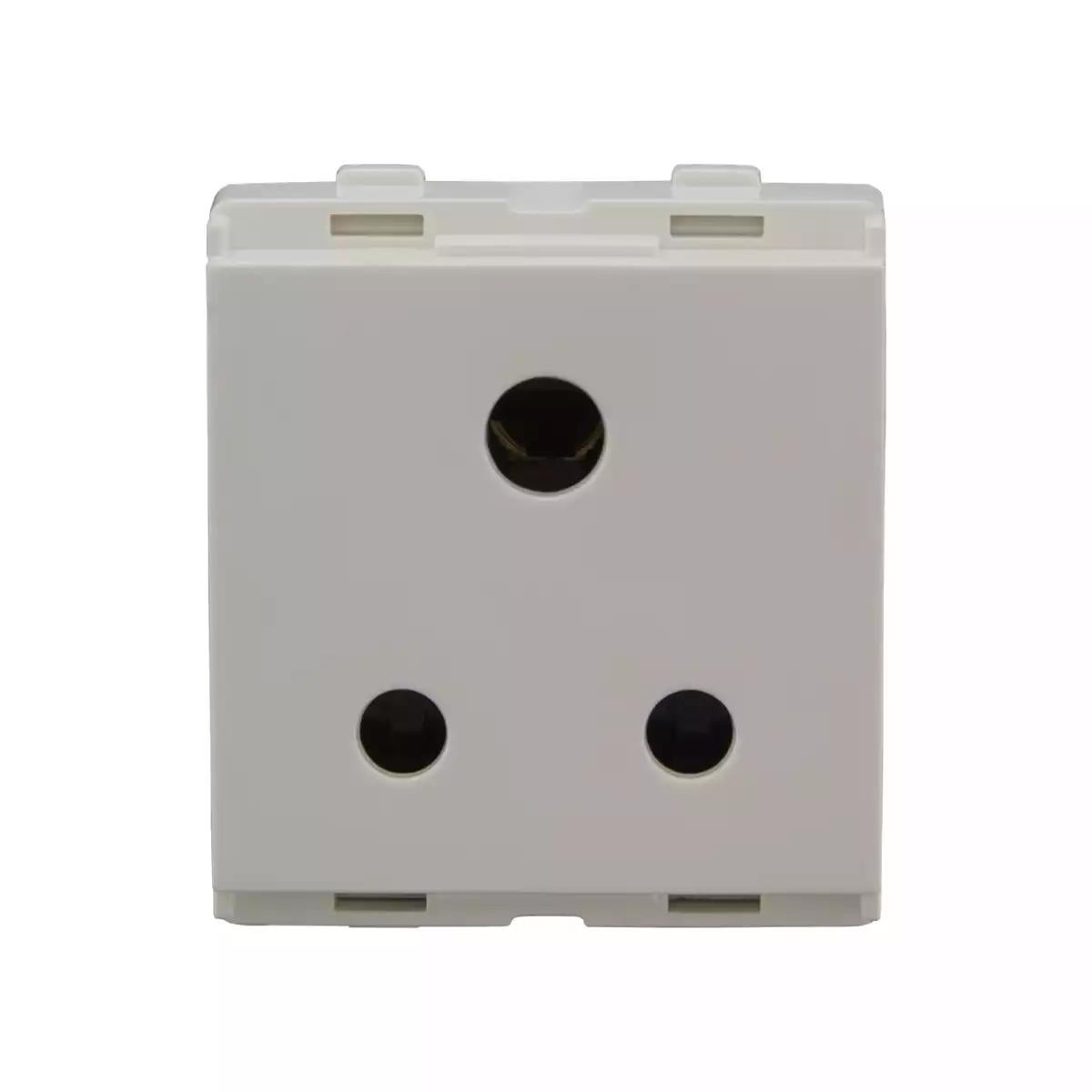enGem 3 Pin Socket 6A with ISI White