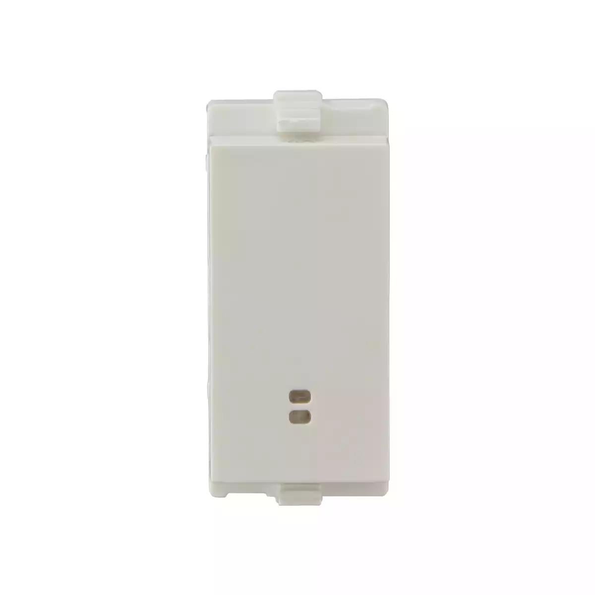 enGem Switch 1 Way 6A with indicator 1M White