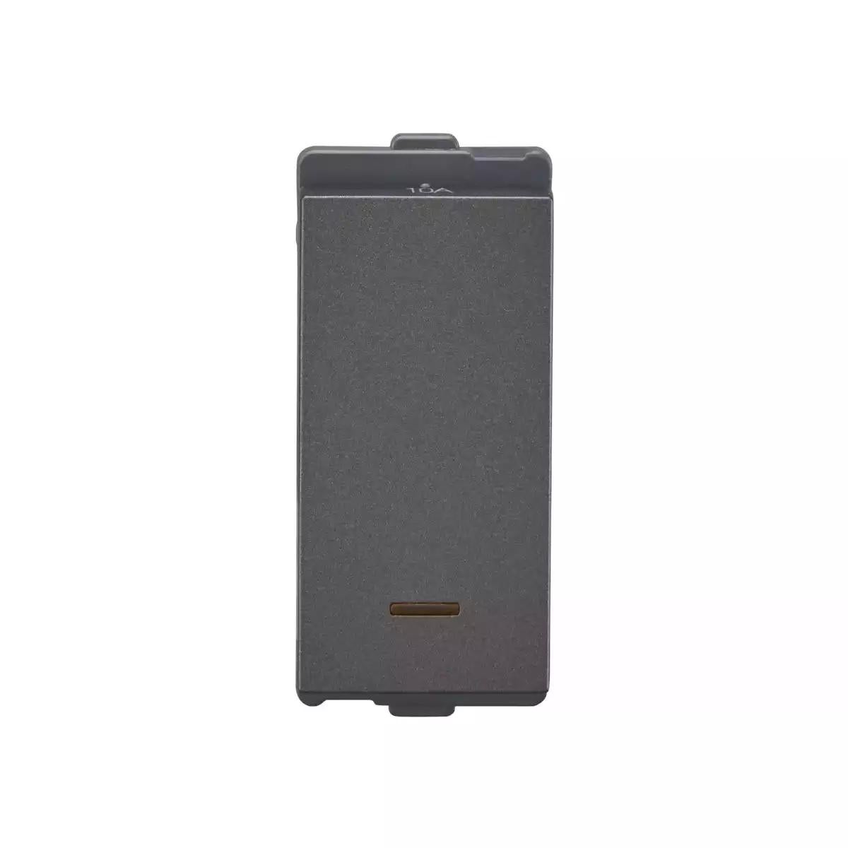 englaze Switch 10A 1 Way ind M Grey 1M