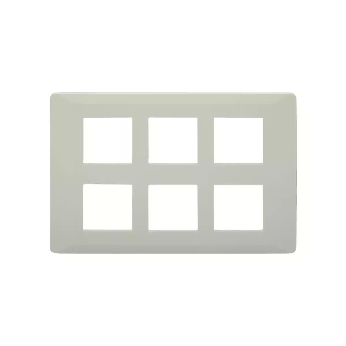 entice 12 module plate- Pearl White