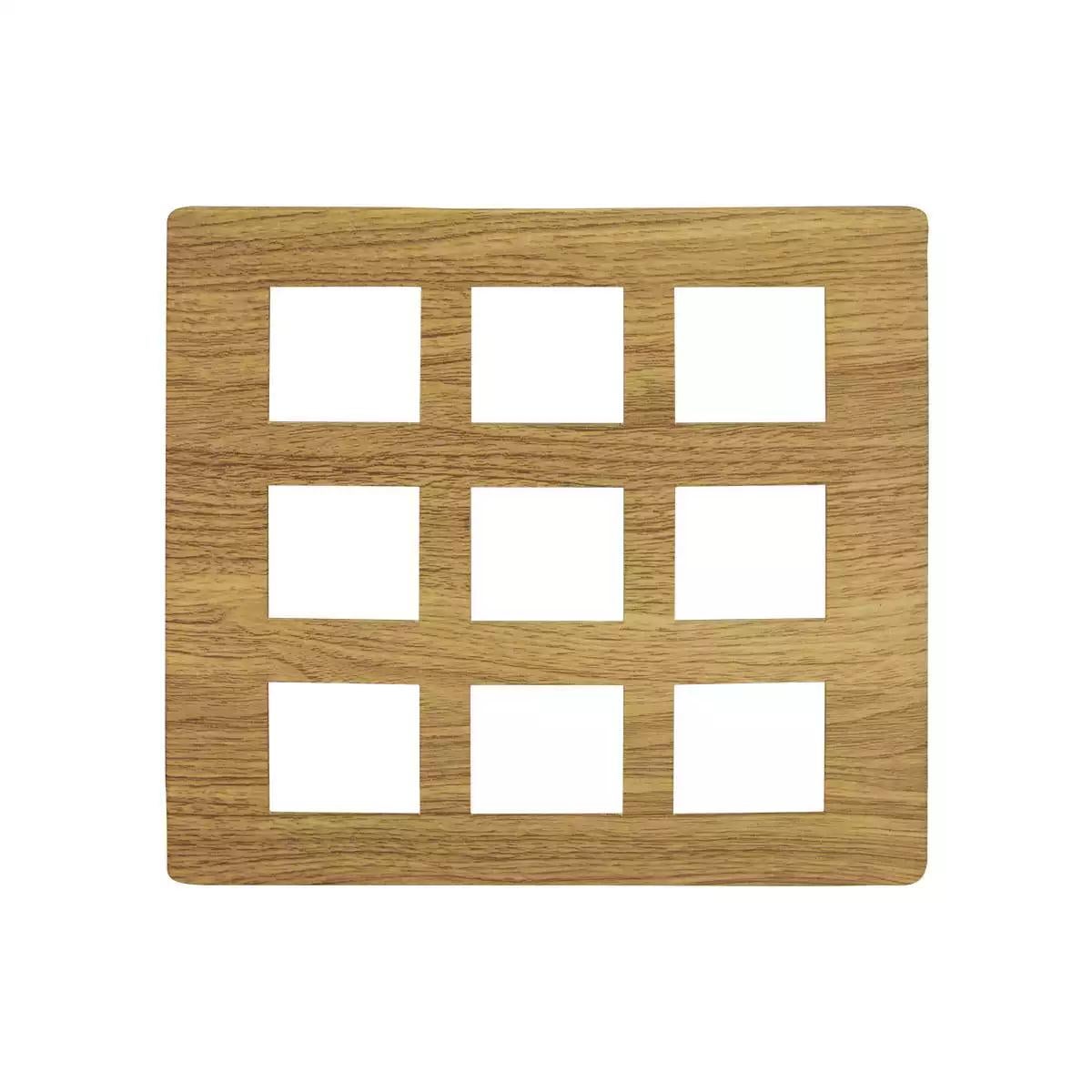 entice 18 module plate- Caramel Wood