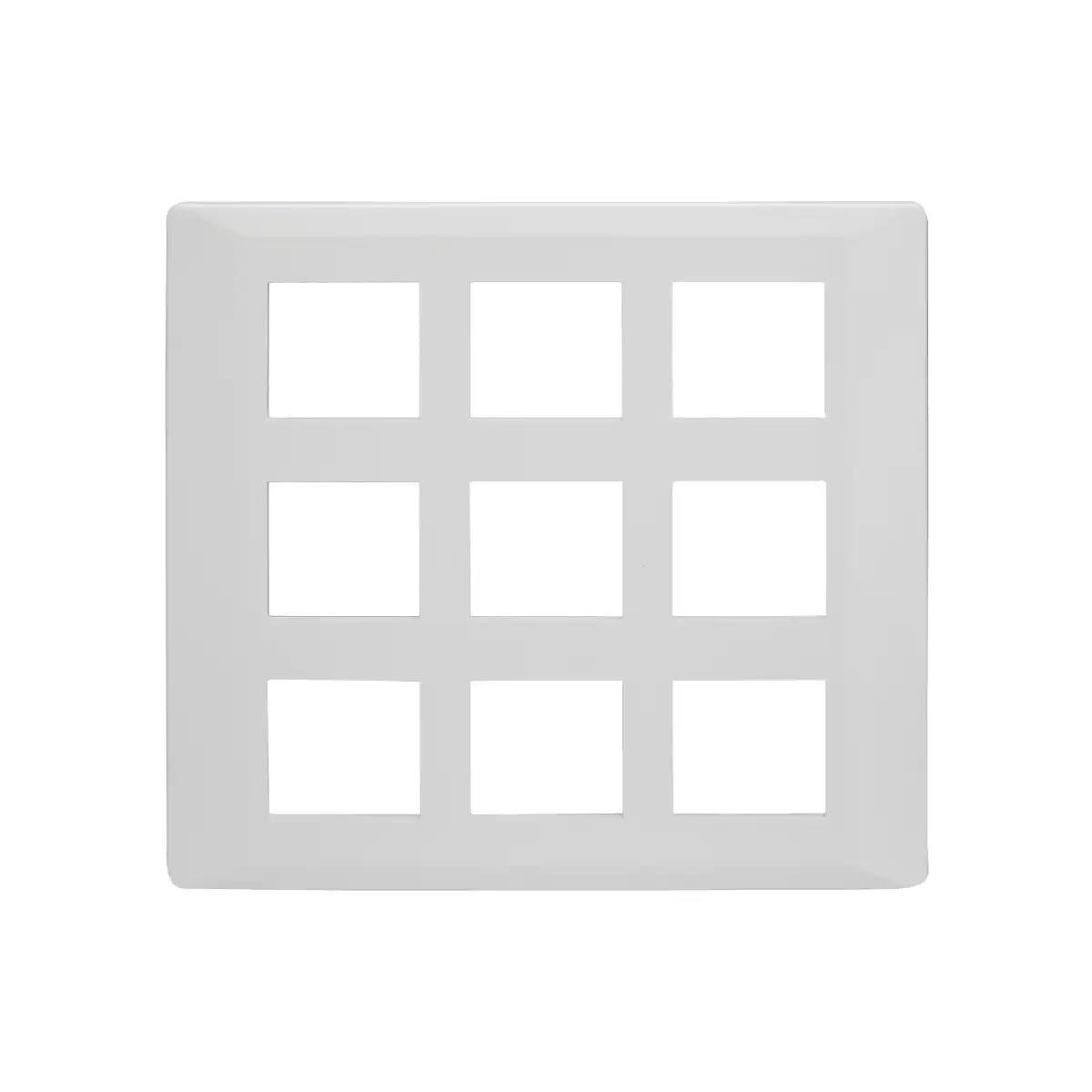 entice 18 module plate- Pearl White