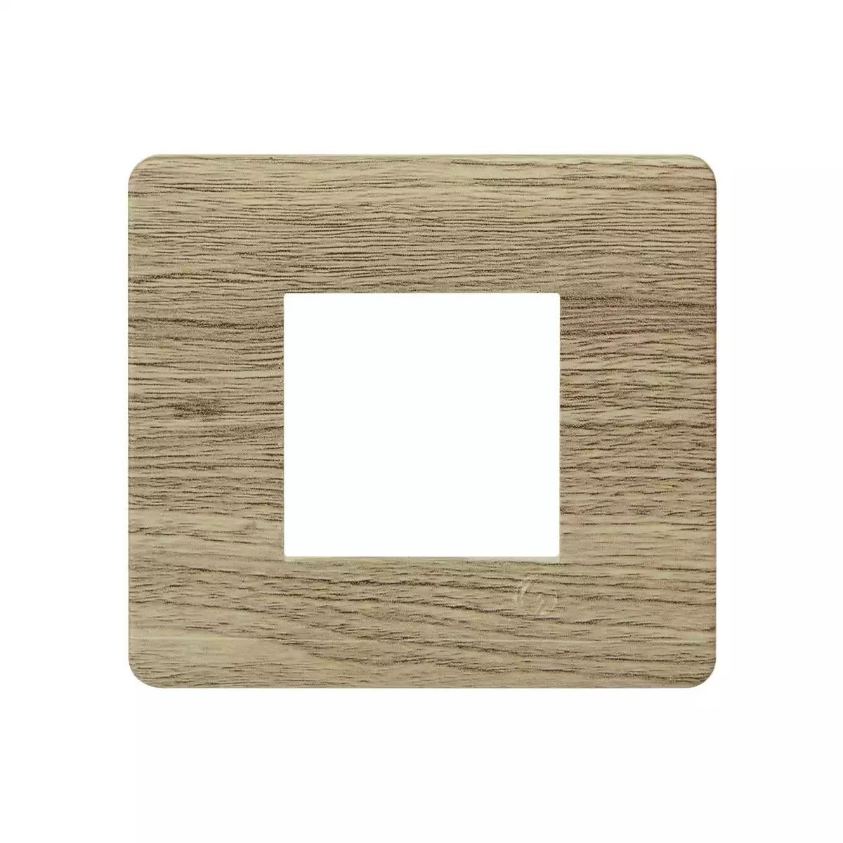 entice 2 module plate-Caramel Wood