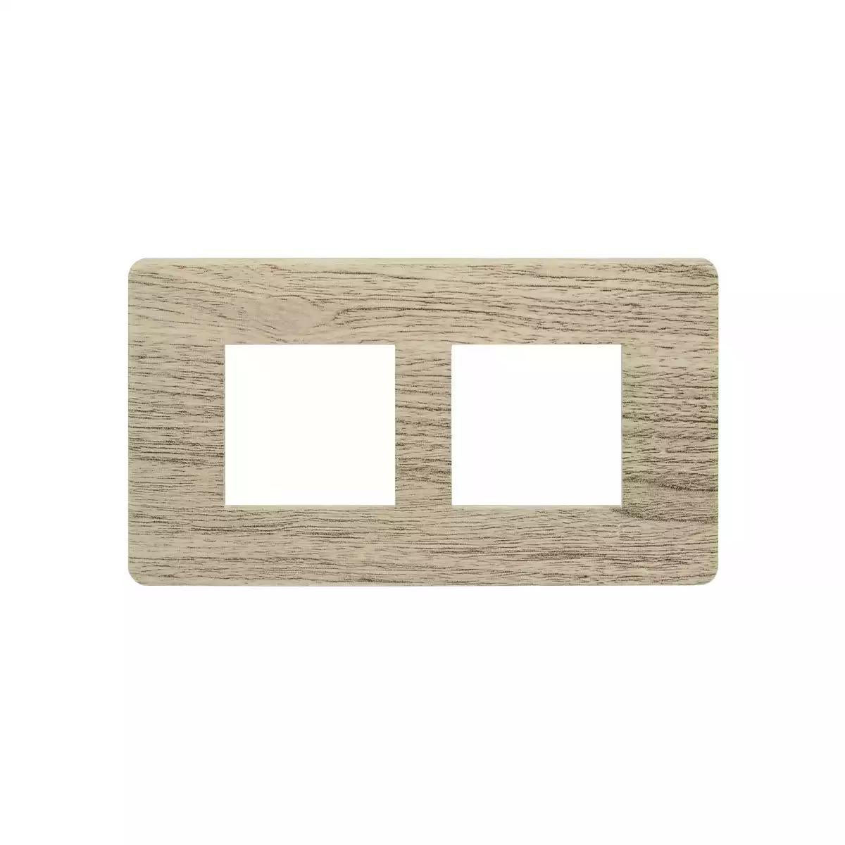 entice 4 module plate- Caramel Wood