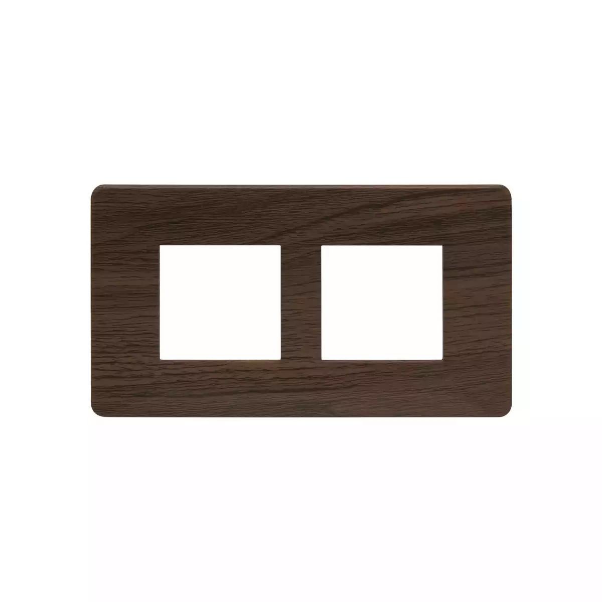entice 4 module plate- Cinnamon Wood