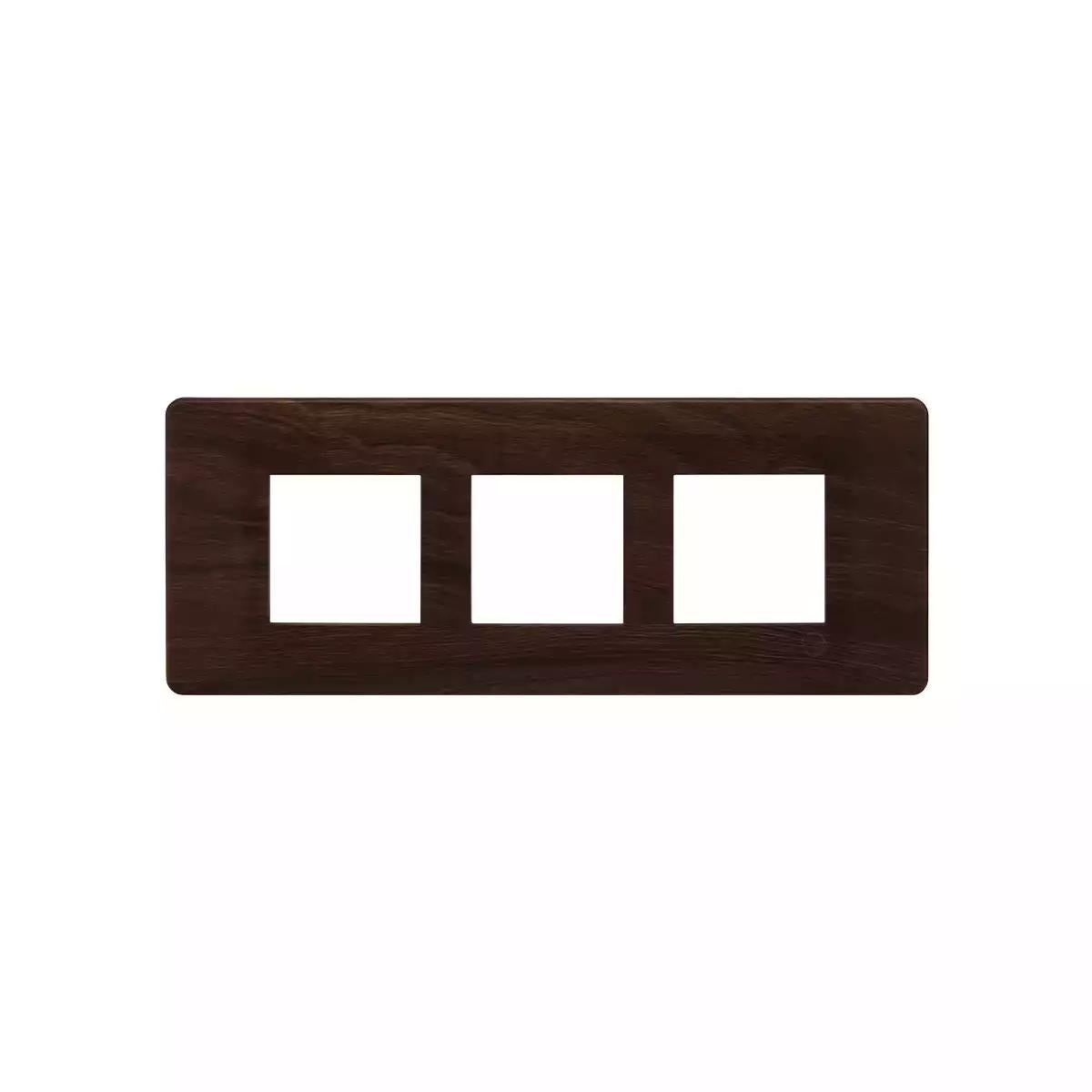 entice 6 module plate- Dark Chocolate Wood